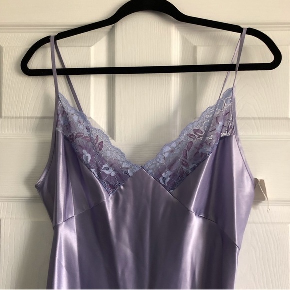 Vintage Inner Most purple satin & lace nightgown in size M - Picture 2 of 10